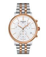 Orologio Tissot Uomo Carson Premium Chronograph in Acciaio placcato oro rosa T122.417.22.011.00